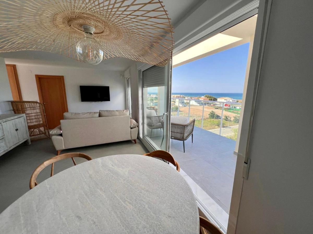 Beautiful Penthouse With Pool And Wonderful Beach View Oliva Exteriör bild