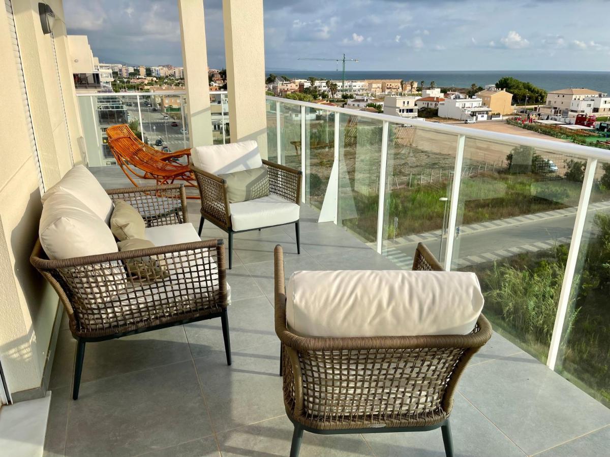 Beautiful Penthouse With Pool And Wonderful Beach View Oliva Exteriör bild